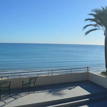 Maravilloso Amanecer Cabo A Pie De Playa Y Mar En Roquetes